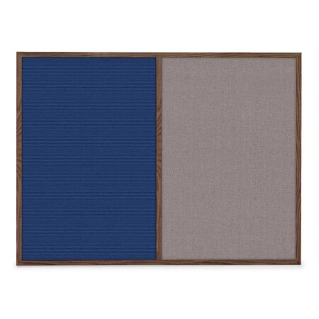 United Visual Products Slim Style Indoor Enclosed Corkboard, 48 UVRDS48SBH-SATIN-AMETHY